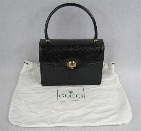 gucci leather black handbag|vintage gucci black leather handbag.